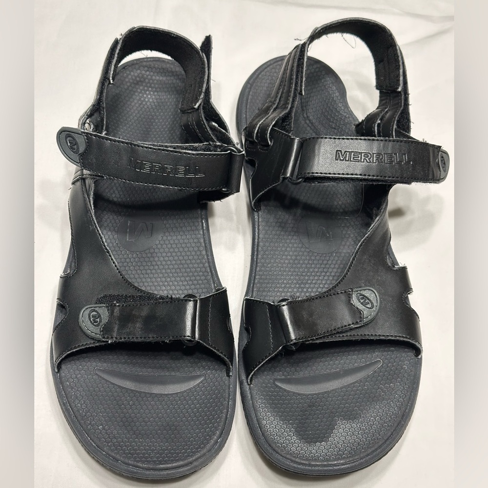 Merrell Men’s Performance Sandals Black Size 12 Adjustable Straps Outdoor Hiking